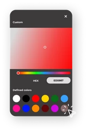 Example of color customization