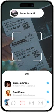 Phone with scan screen